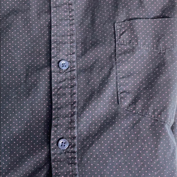 Beverly Hills Polo Club Casual Button Down shirt Large micro polka dot print - Picture 7 of 7